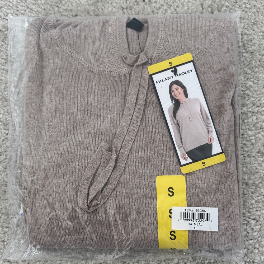 Hilary Radley Women's Hooded Sweater, Small, NWT